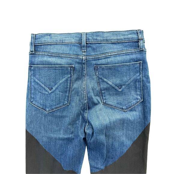 Hudson Jeans denim Super Skinny Ankle Jeans black leather like coating size 29 - Picture 9 of 11
